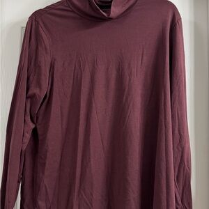 Athleta Maroon Long Sleeve Top